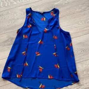 Blue Tank Top Flowy Size XS